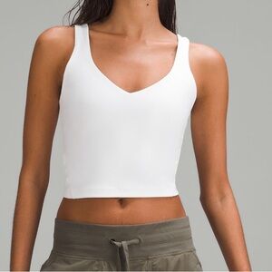 Lululemon White Align Tank A/B Cup Size 4